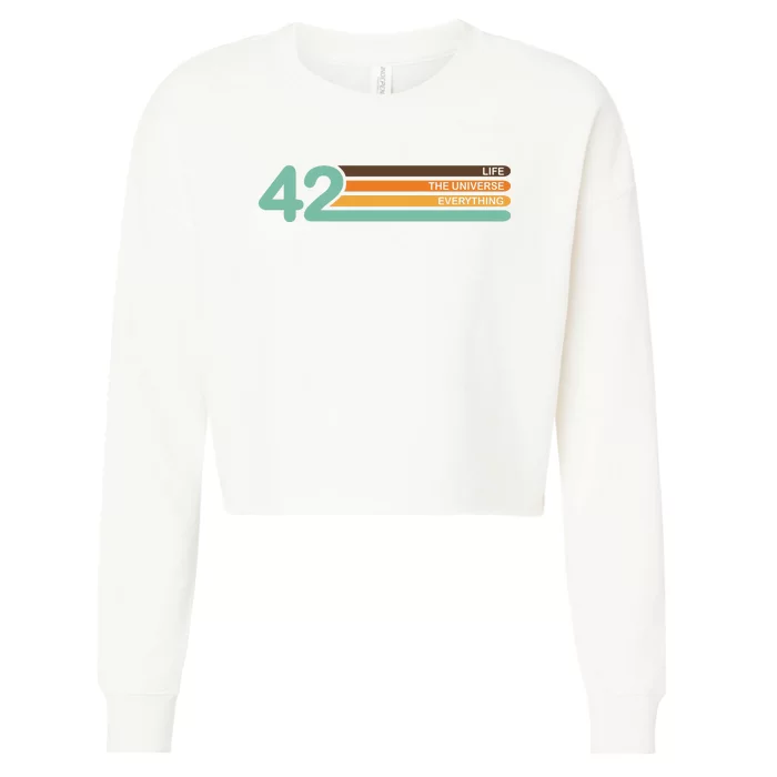 42 The Meaning Of Life Cropped Pullover Crew