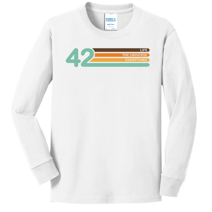 42 The Meaning Of Life Kids Long Sleeve Shirt