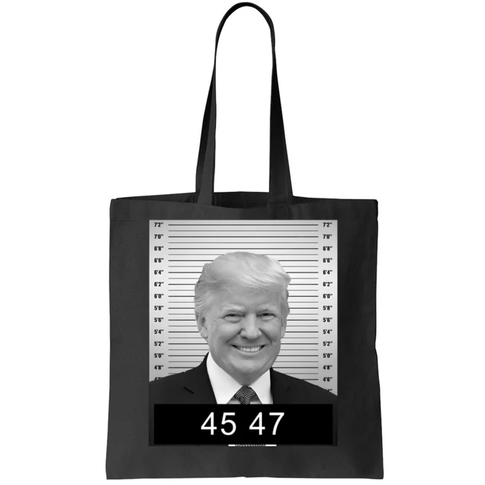 4547 Trump President 45 And 47 Trump Mugshot Tote Bag