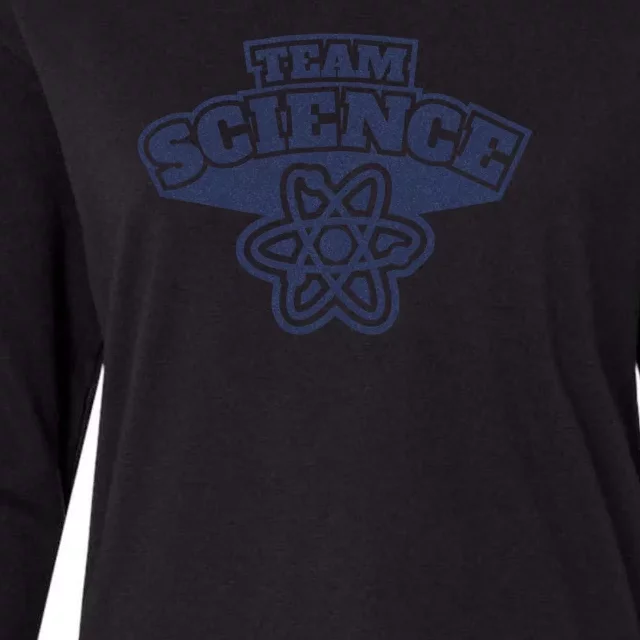 49 Team Science Atom Womens Cotton Relaxed Long Sleeve T-Shirt