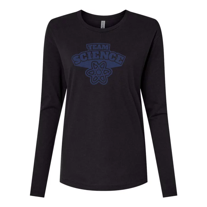 49 Team Science Atom Womens Cotton Relaxed Long Sleeve T-Shirt