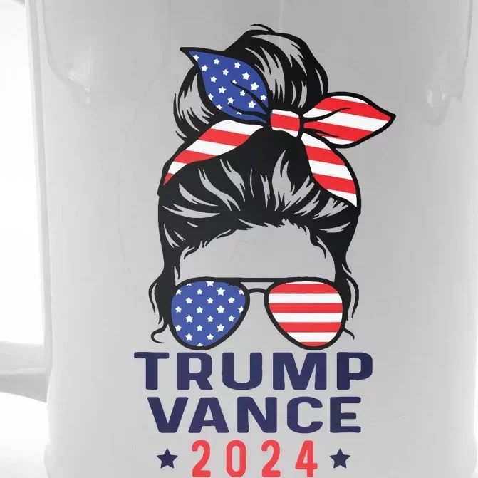 47 Trump Vance 2024 Vp America Election Women Girl Front & Back Beer Stein