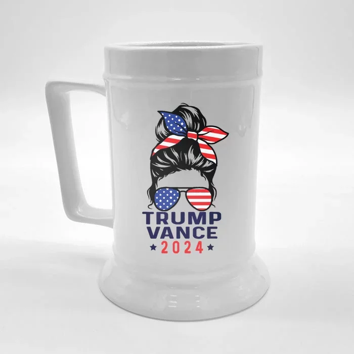 47 Trump Vance 2024 Vp America Election Women Girl Front & Back Beer Stein