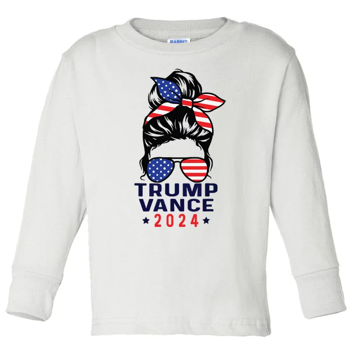 47 Trump Vance 2024 Vp America Election Women Girl Toddler Long Sleeve Shirt