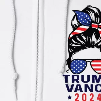 47 Trump Vance 2024 Vp America Election Women Girl Full Zip Hoodie