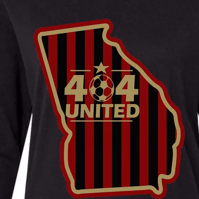 404 United Atlanta Soccer Original Georgia Map Womens Cotton Relaxed Long Sleeve T-Shirt