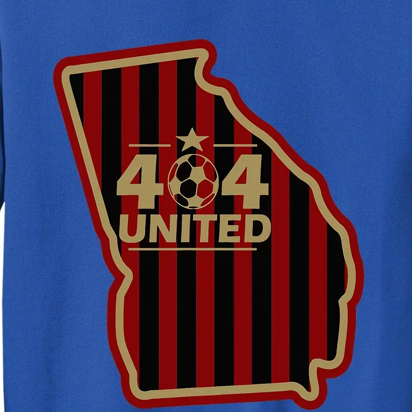 404 United Atlanta Soccer Original Georgia Map Tall Sweatshirt