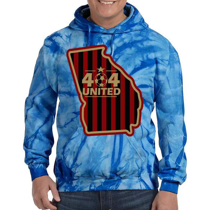 404 United Atlanta Soccer Original Georgia Map Tie Dye Hoodie