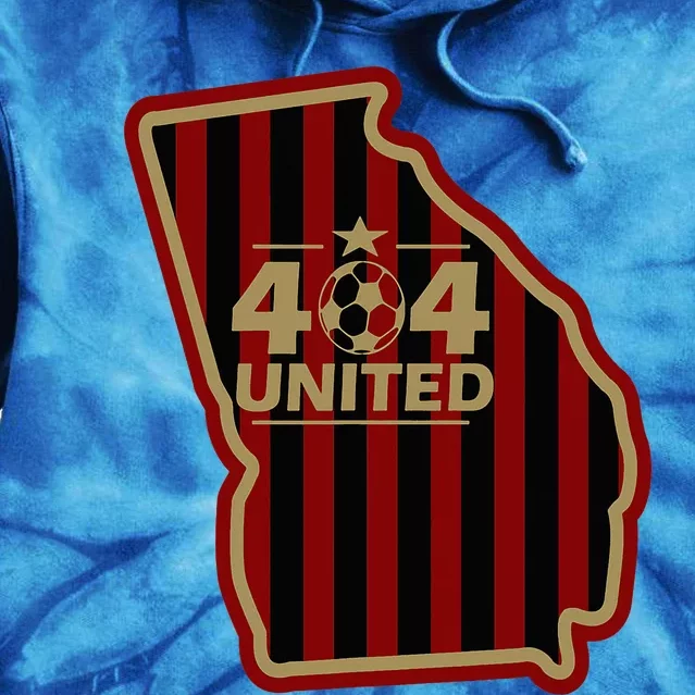 404 United Atlanta Soccer Original Georgia Map Tie Dye Hoodie