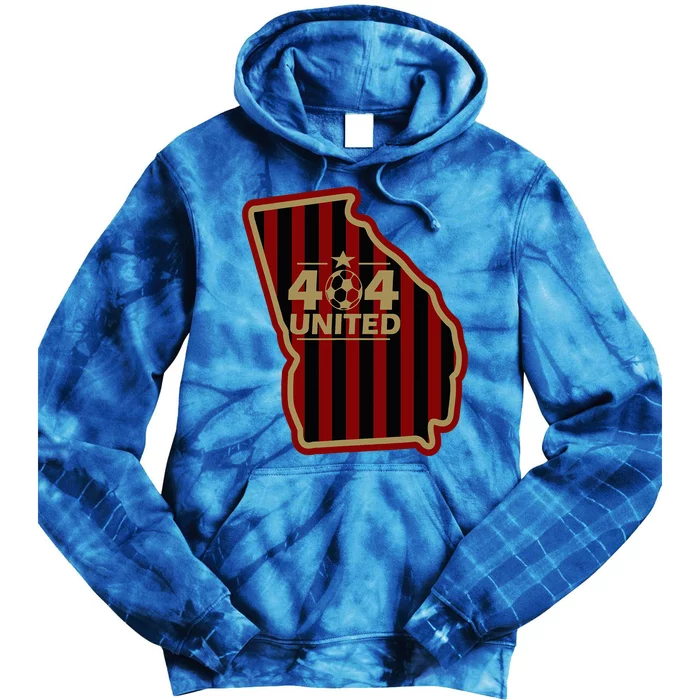 404 United Atlanta Soccer Original Georgia Map Tie Dye Hoodie