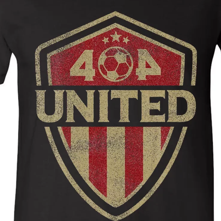 404 United Atlanta Soccer Original V-Neck T-Shirt