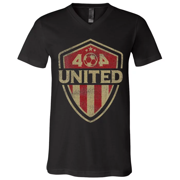 404 United Atlanta Soccer Original V-Neck T-Shirt