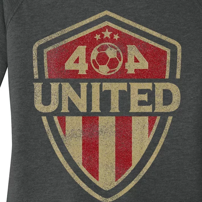 404 United Atlanta Soccer Original Women's Perfect Tri Tunic Long Sleeve Shirt