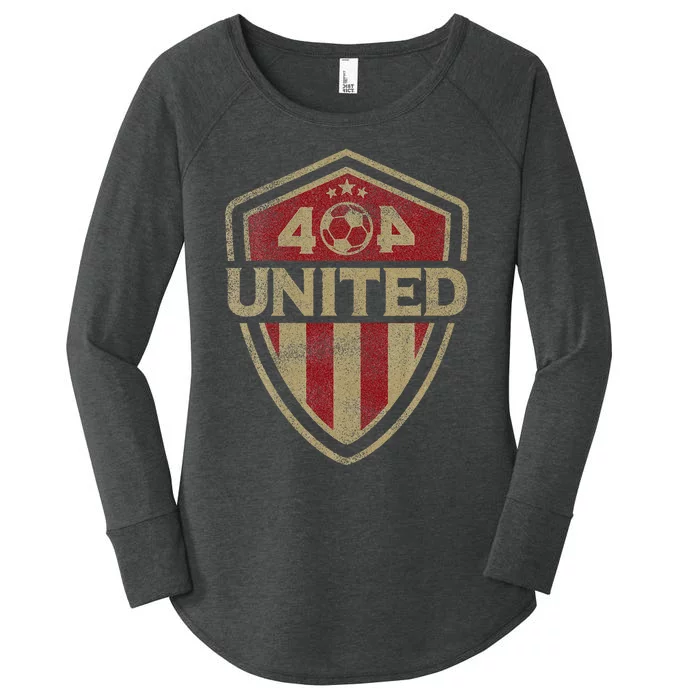 404 United Atlanta Soccer Original Women's Perfect Tri Tunic Long Sleeve Shirt