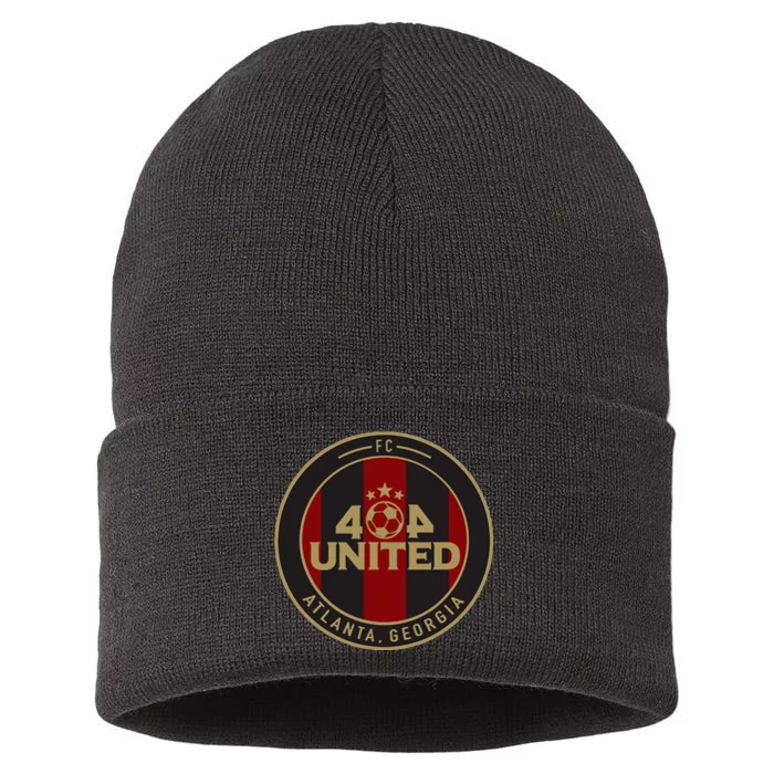 404 United Atlanta Soccer Fan Jersey Original Design Sustainable Knit Beanie