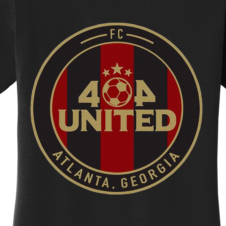 404 United Atlanta Soccer Fan Jersey Original Design Women's T-Shirt