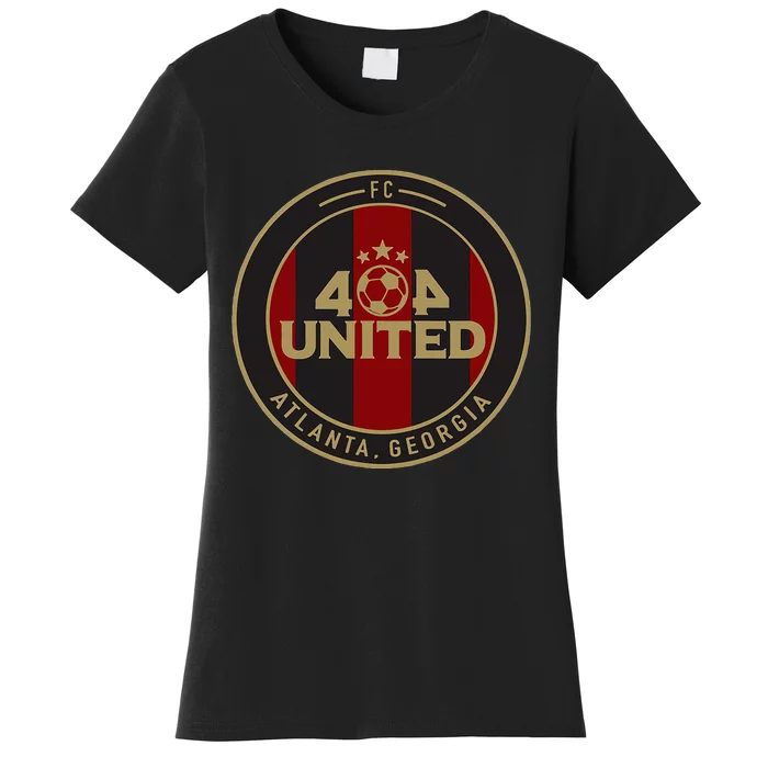 404 United Atlanta Soccer Fan Jersey Original Design Women's T-Shirt