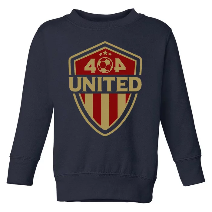 404 United Atlanta Soccer Original Design Badge Jersey Toddler Sweatshirt