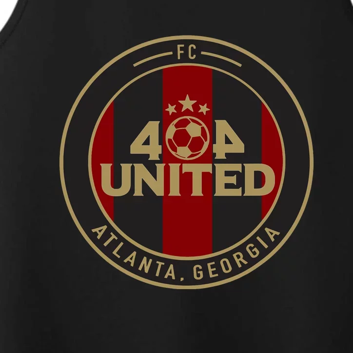 404 United Atlanta Soccer Fan Jersey Original Design TShirt Performance Tank