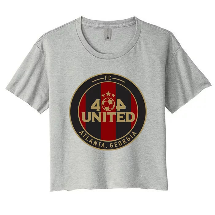 404 United Atlanta Soccer Fan Jersey Original Design TShirt Women's Crop Top Tee