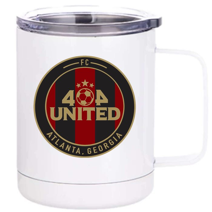 404 United Atlanta Soccer Fan Jersey Original Design TShirt Front & Back 12oz Stainless Steel Tumbler Cup