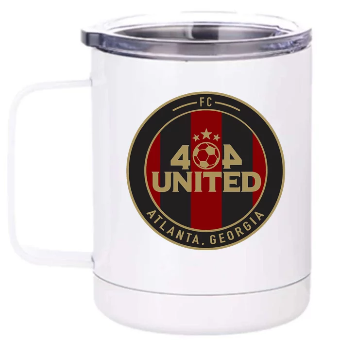 404 United Atlanta Soccer Fan Jersey Original Design TShirt Front & Back 12oz Stainless Steel Tumbler Cup