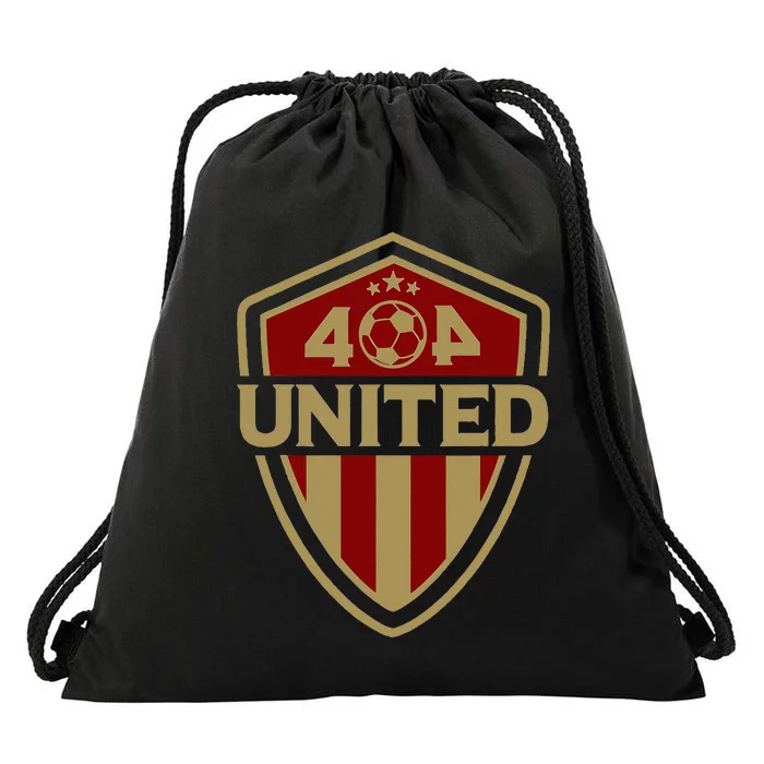 404 United Atlanta Soccer Original Design Badge Jersey Drawstring Bag