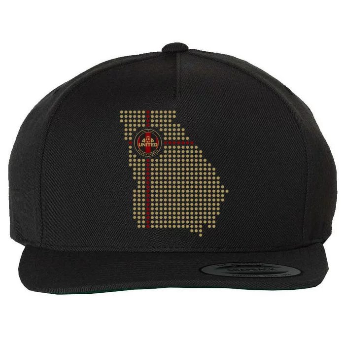 404 United Atlanta Soccer Fan Jersey Georgia Map Edition Wool Snapback Cap