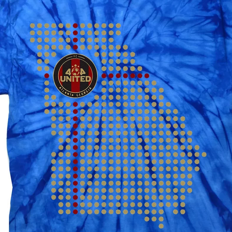 404 United Atlanta Soccer Fan Jersey Georgia Map Edition Tie-Dye T-Shirt