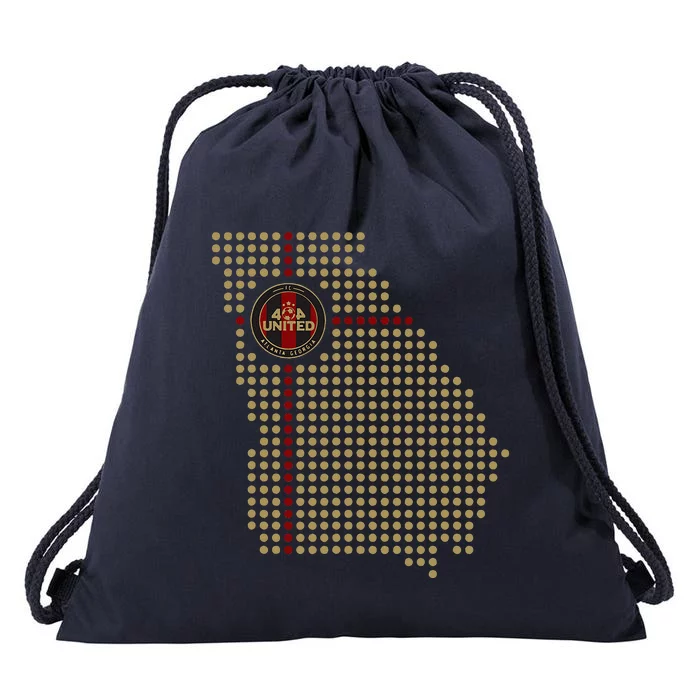 404 United Atlanta Soccer Fan Jersey Georgia Map Edition Drawstring Bag