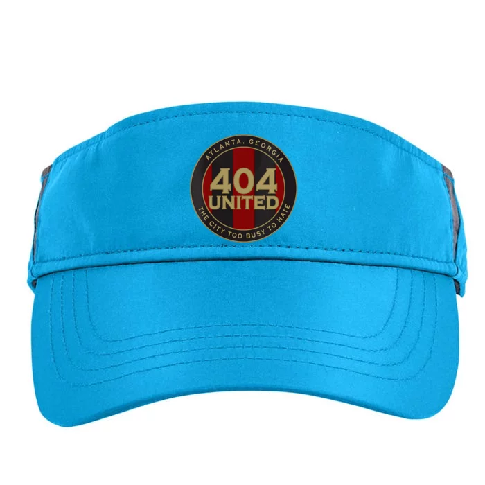 404 United Atlanta Soccer Fan City Too Busy To Hate Emblem Adult Drive Performance Visor