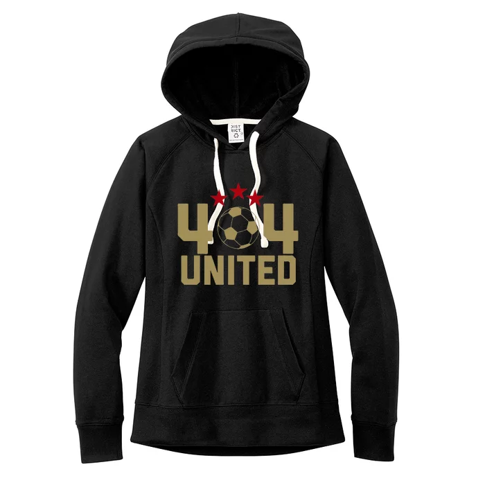 404 United Soccer Fan Jersey Original Design Women's Fleece Hoodie