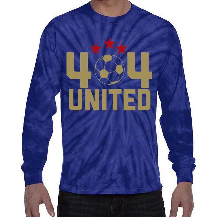 404 United Soccer Fan Jersey Original Design Tie-Dye Long Sleeve Shirt