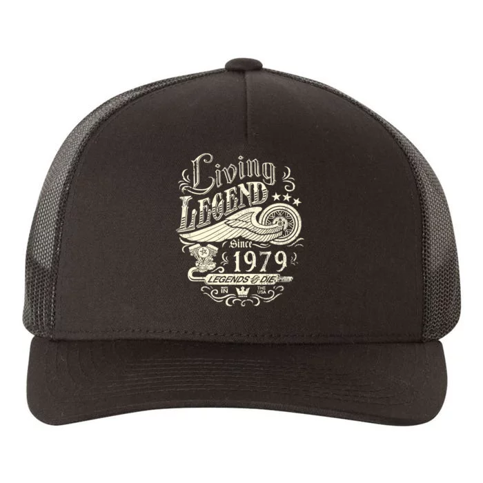 44th vintage Birthday 44 Living Legend Never Die 1979 Birthday Yupoong Adult 5-Panel Trucker Hat