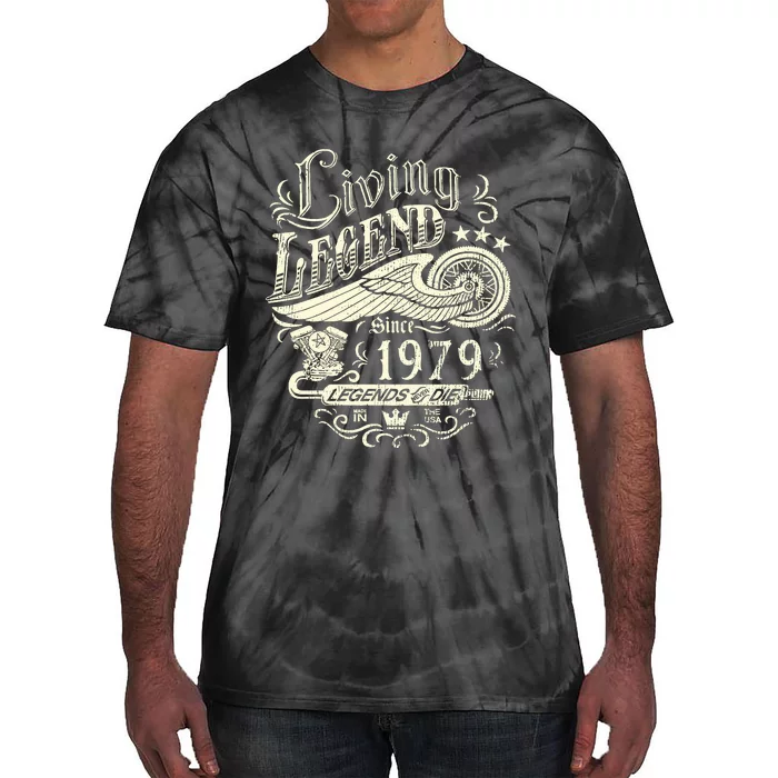 44th vintage Birthday 44 Living Legend Never Die 1979 Birthday Tie-Dye T-Shirt