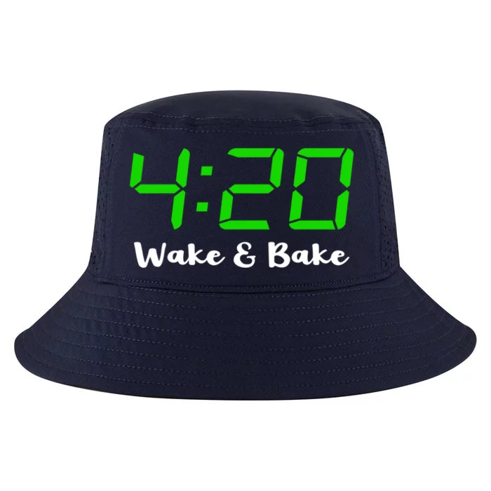 420 Wake And Bake Funny Marijuana Stoner Gift Cool Comfort Performance Bucket Hat