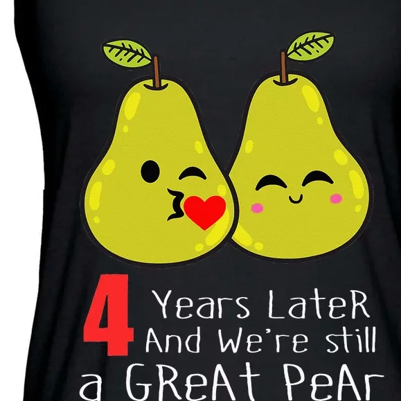 4th Wedding Anniversary Gifts Funny Couples Ladies Essential Flowy Tank