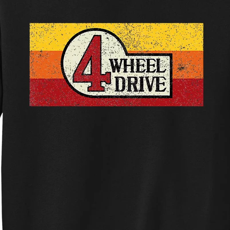 4 Wheel Drive Overland Emblem With Stripes 4wd Sweatshirt