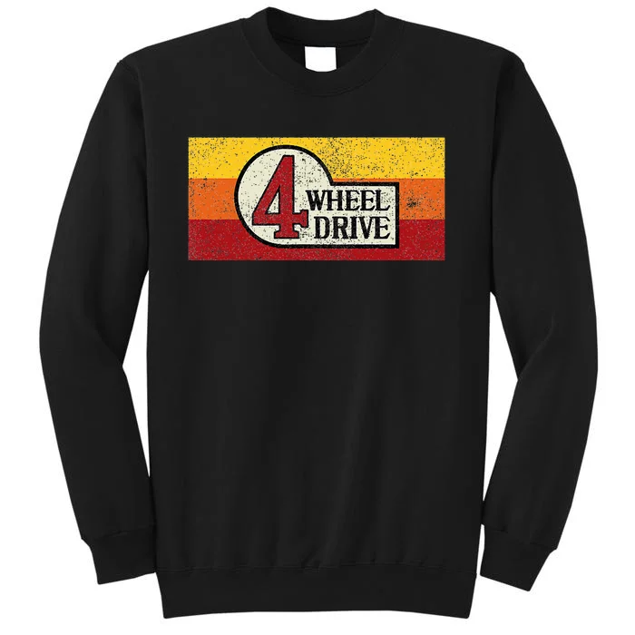 4 Wheel Drive Overland Emblem With Stripes 4wd Sweatshirt