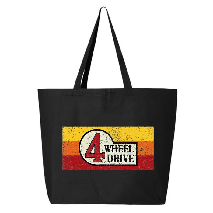 4 Wheel Drive Overland Emblem With Stripes 4wd 25L Jumbo Tote