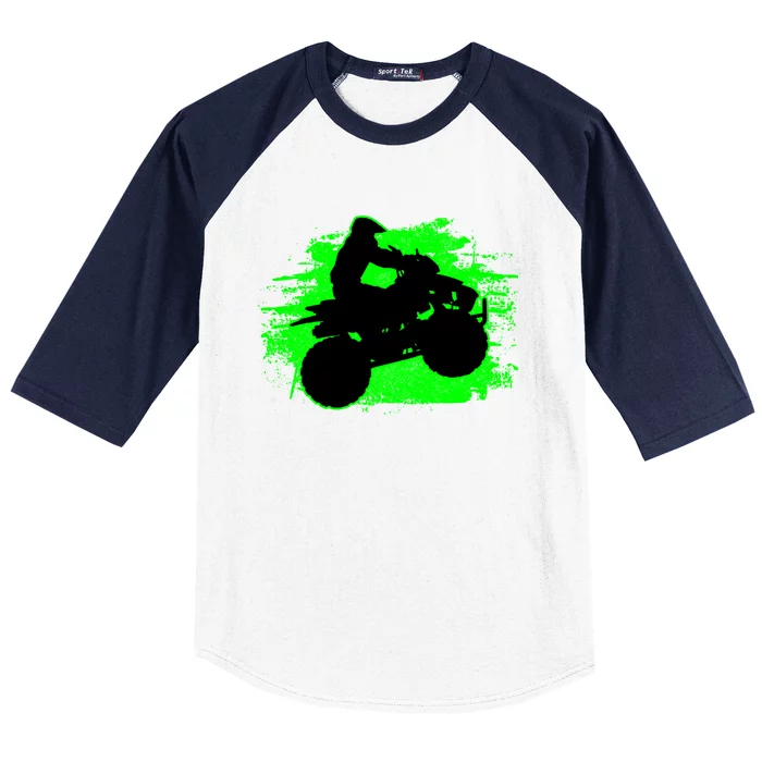 4 Wheeler Quad Bike Atv Riding Gift Cute Gift Baseball Sleeve Shirt