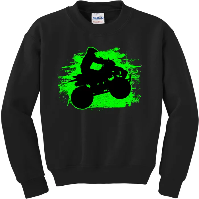 4 Wheeler Quad Bike ATV Riding Gift Kids Sweatshirt