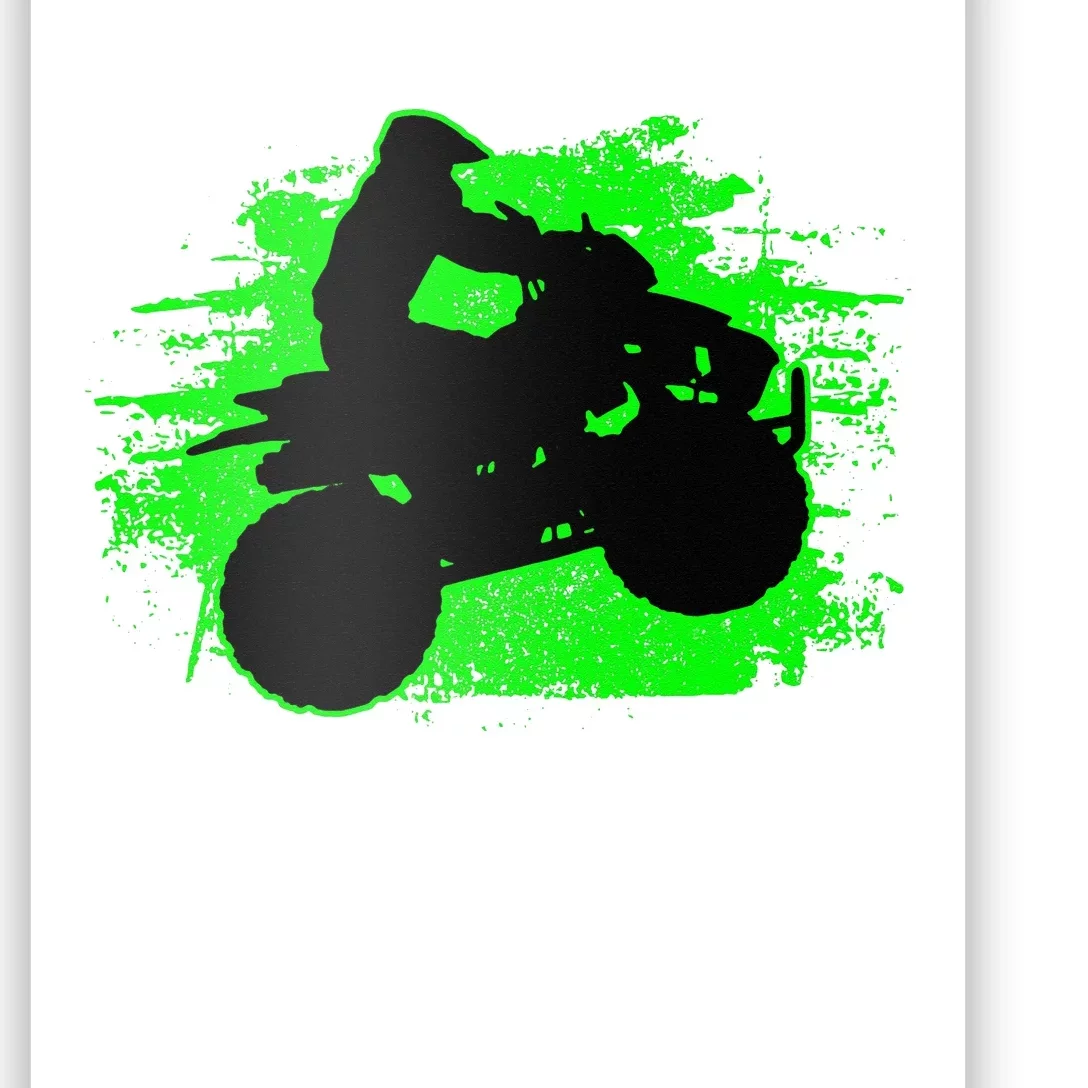 4 Wheeler Quad Bike ATV Riding Gift Poster