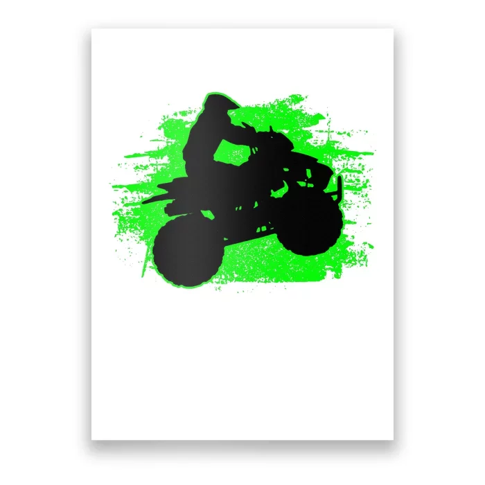 4 Wheeler Quad Bike ATV Riding Gift Poster