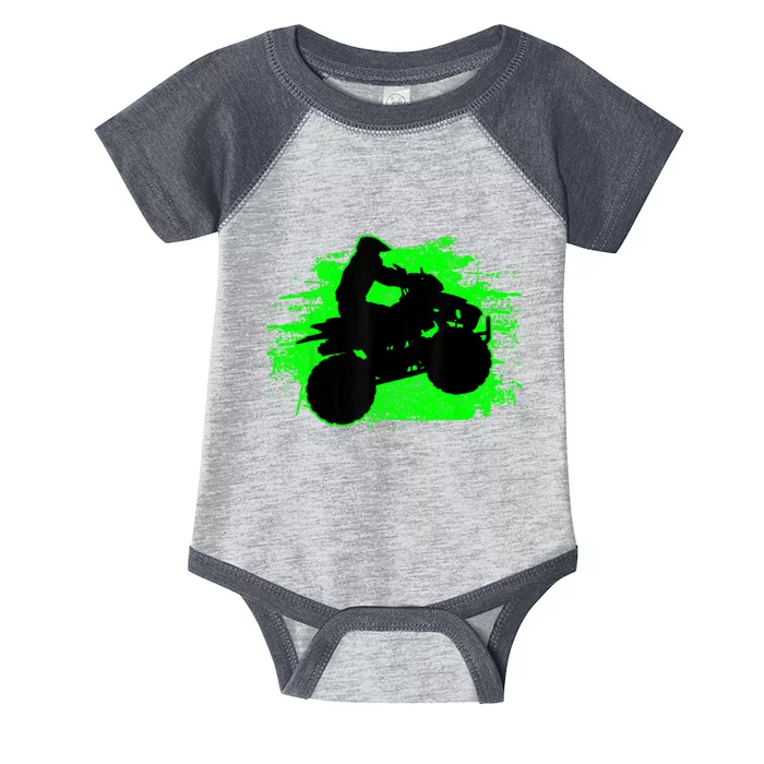 4 Wheeler Quad Bike ATV Riding Gift Men Infant Baby Jersey Bodysuit