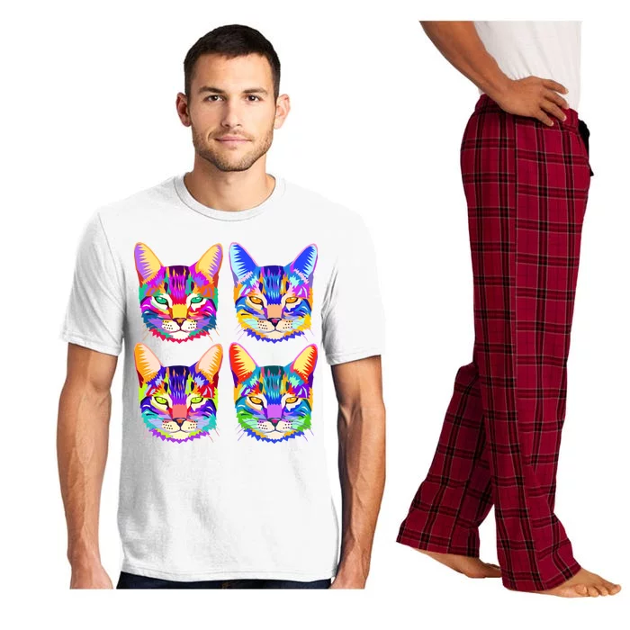 4X Cats - Colorful Portrait Pajama Set