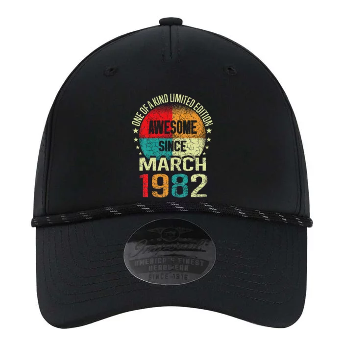 41 Year Awesome Since March 1982 Vintage 41st Birthday Gifts Performance The Dyno Cap