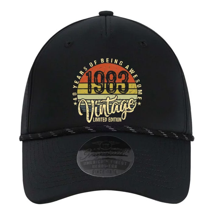 40 Year Of Being Awesome Since 1983 40th Birthday Vintage Performance The Dyno Cap