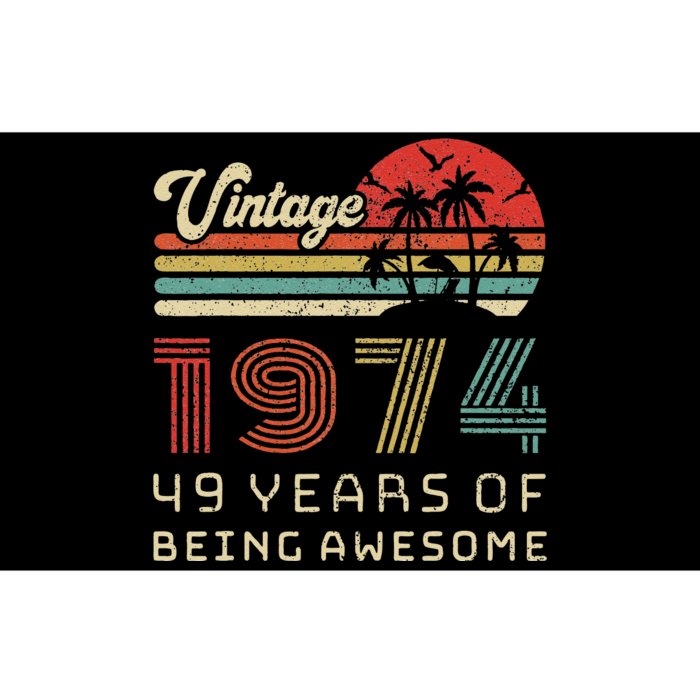 49 Year Old Birthday Vintage 1974 49th Birthday Bumper Sticker