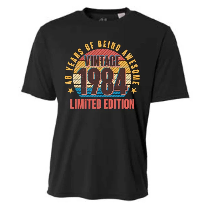 40 Years Of Being Awesome 1984 Limited Edition Vintage Retro Cooling Performance Crew T-Shirt